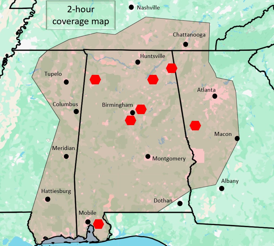 Fire investigation coverage map